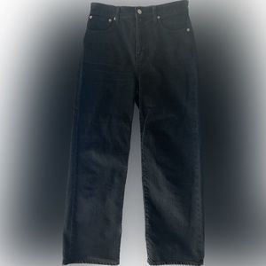 Madewell The Perfect Vintage Crop Jean High Rise Gray Black